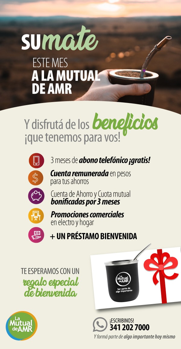 Sumate este mes a la Mutual de AMR